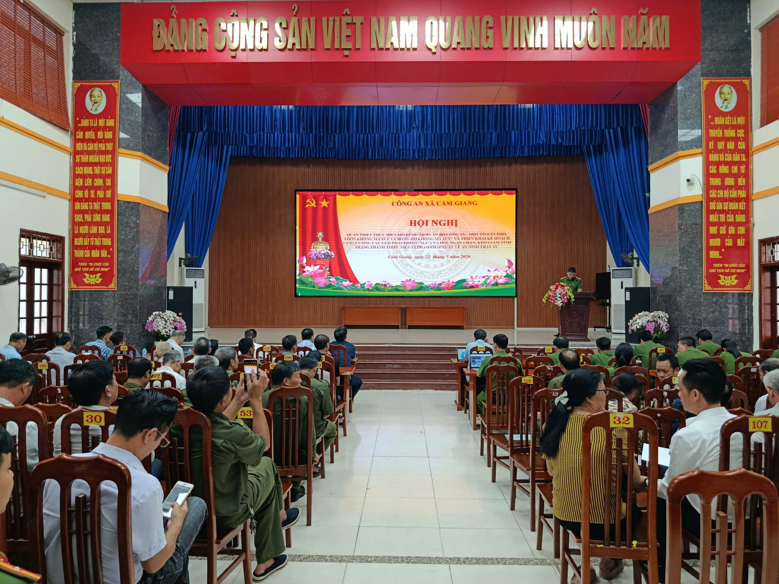 Công an xã Cẩm Giang: Triển khai mô hình “Thôn không ma túy” và kéo giảm tội phạm thanh thiếu niên